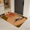 Character M-Mr. Bean Floor Mat Flannel Door Mat Non-Slip Absorbent Washable Indoor Home Rug