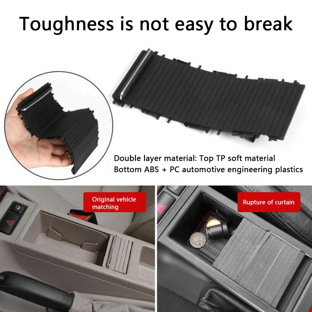 For BMW E46 3 Series Car Inner Indoor Center Console Cover Cup Holder Plate Sliding Roller Blind 1998-2005 51167038333
