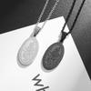 European and American Retro Portrait Cross Stainless Steel Necklace Titanium Steel Men and Women
