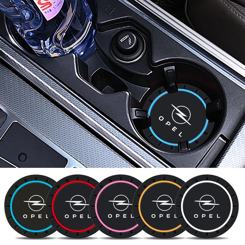 Car Silicone Coaster Mug Drinks Non-Slip Mat Mute Pad Accessories For Opel Insignia Vivaro Vectra Astra Corsa Zafira Meriva Mokk