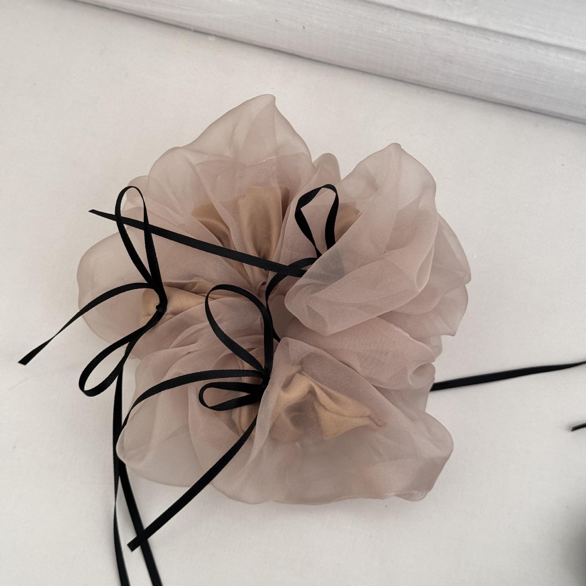 

Ballet Style Organza Ribbon Bow Scrunchie for Women High Elastic Hair Tie Hair Rope for Bun Hairstyle Fashion Hair Accessory