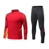 Long-sleeve football jersey sets, men's and women's autumn/winter half-pull sweatshirts, training team uniforms, children's competition uniforms, 