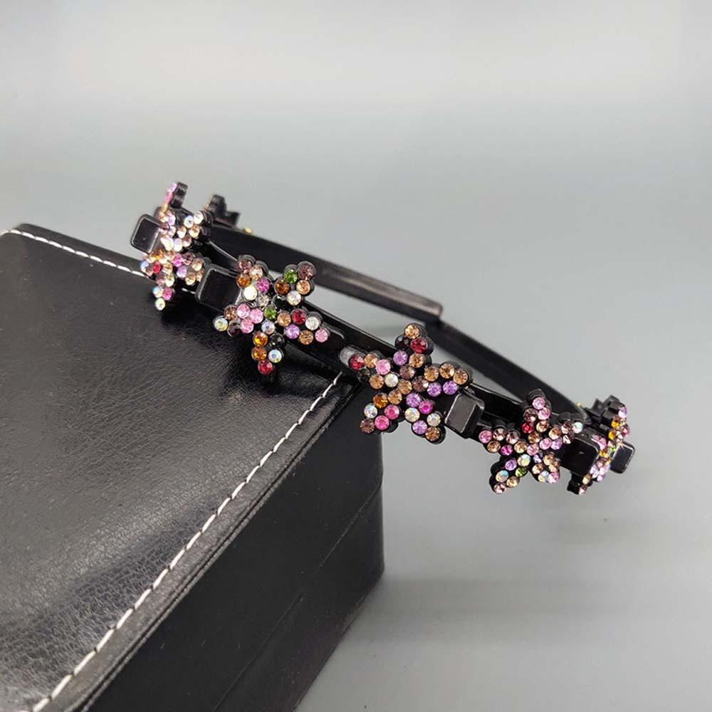 Sweet Women Pearl Hair Hoop Snowflake Star Hairband Fashion Hair Bands with Clips  Banquet