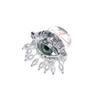 Jewelry Vintage Big Eye Ring Delicate Imitated Pearl Glaze Ring Tassels Exaggerated Opening Finger Ring Party Favors