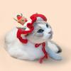 Small Dogs Costume Santa Hat Christmas Pet Knit Hat Cat Party Headwear Dogs Cats Festival Clothing Cosplay Decoration