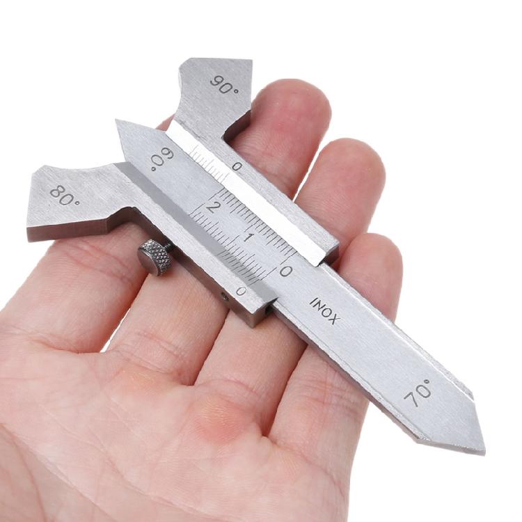 0-20mm Weld Gage High Precision Stainless Steel 60 70 80 90 Degree Angle Ruler
