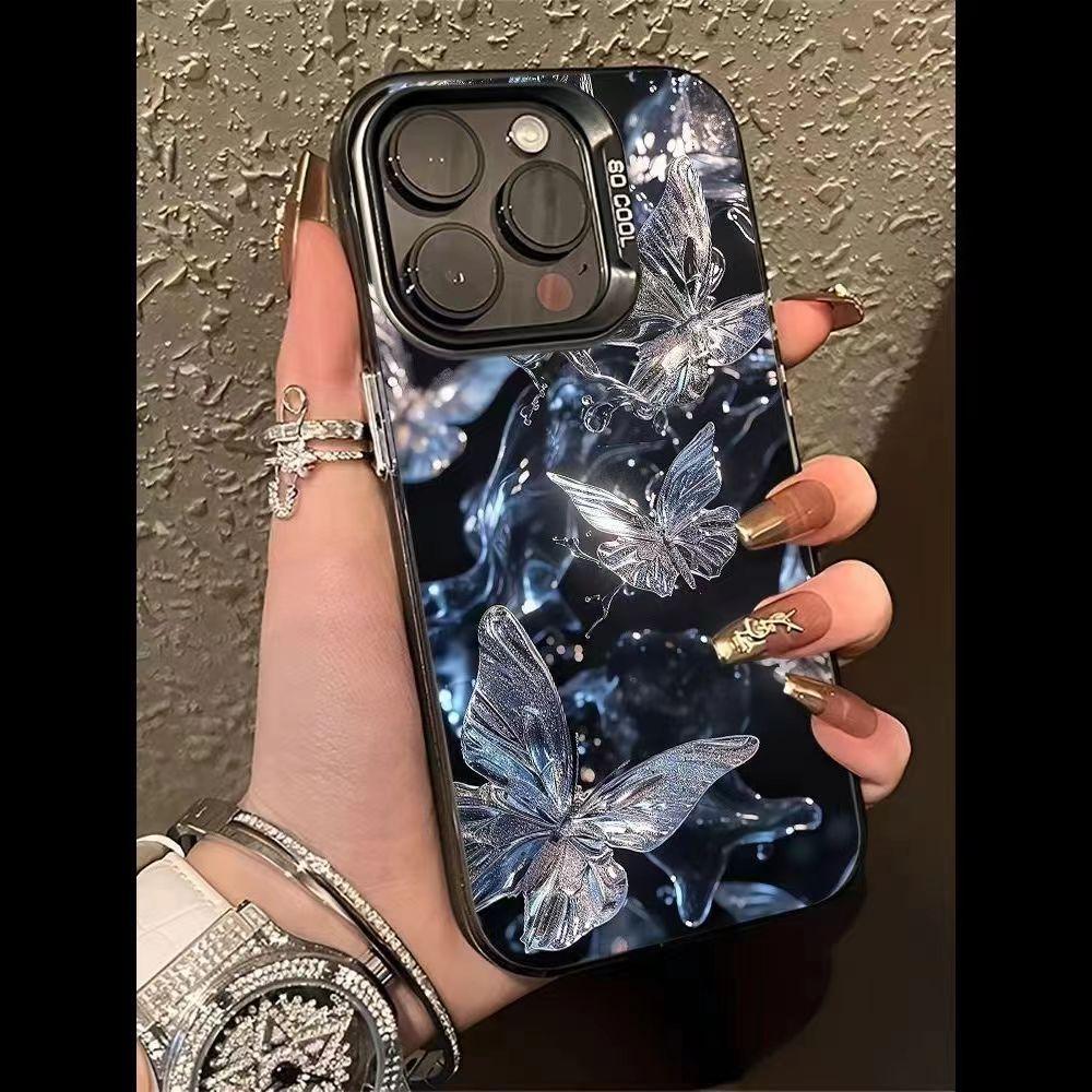 Golden Butterfly Apple 15 Pro Max Phone Case 12/13/11 Trendy XR/14 Pro Full Coverage 12 Pro Hot Item