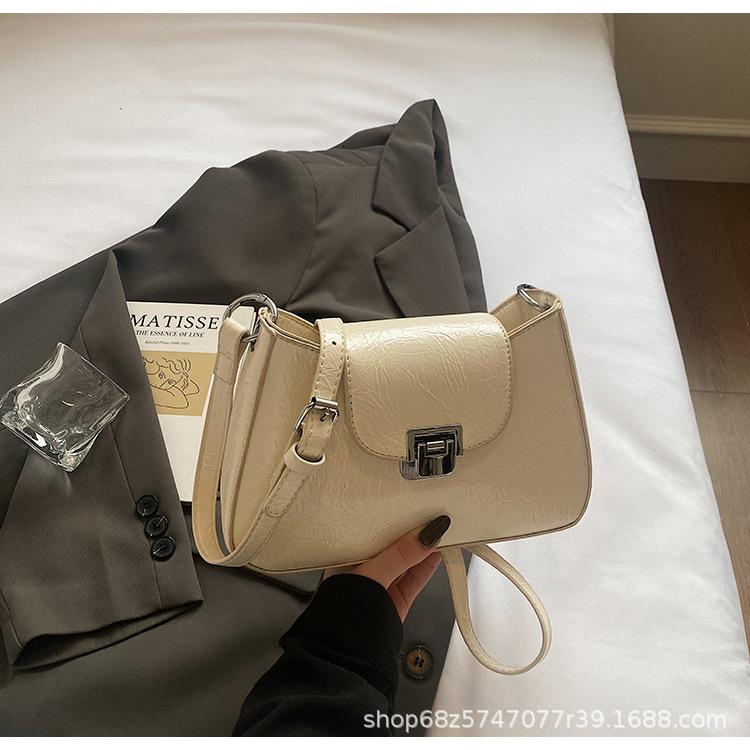 Niche High-end Underarm Bag Women's 2025 New Spring Small Square Bag Simple and Versatile One-shoulder Crossbody Bag