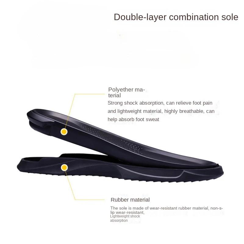 Fashion Summer Men's Genuine Leather Slippers Men Flip Flops Male Beach Sandals Man Outdoor Leisure Non-slip Men Home Slippers