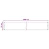 Balcony Privacy Screen Black 75 X 1000 Cm HDPE and Aluminum