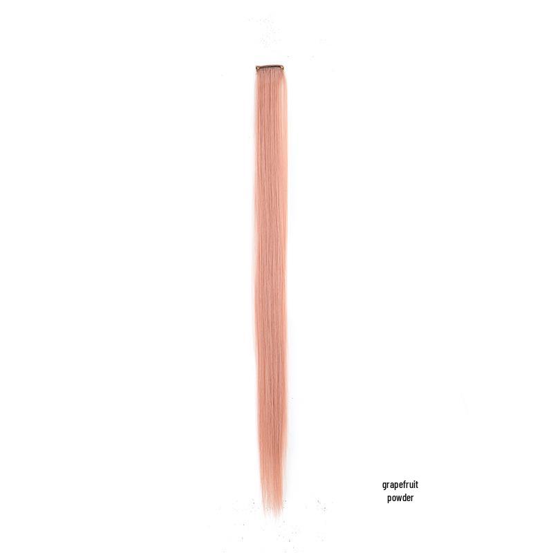 Versatile Colored Clip-In Wig: Heat-Resistant, Permable, Dyeable, and Cuttable One-Piece Hair Extension