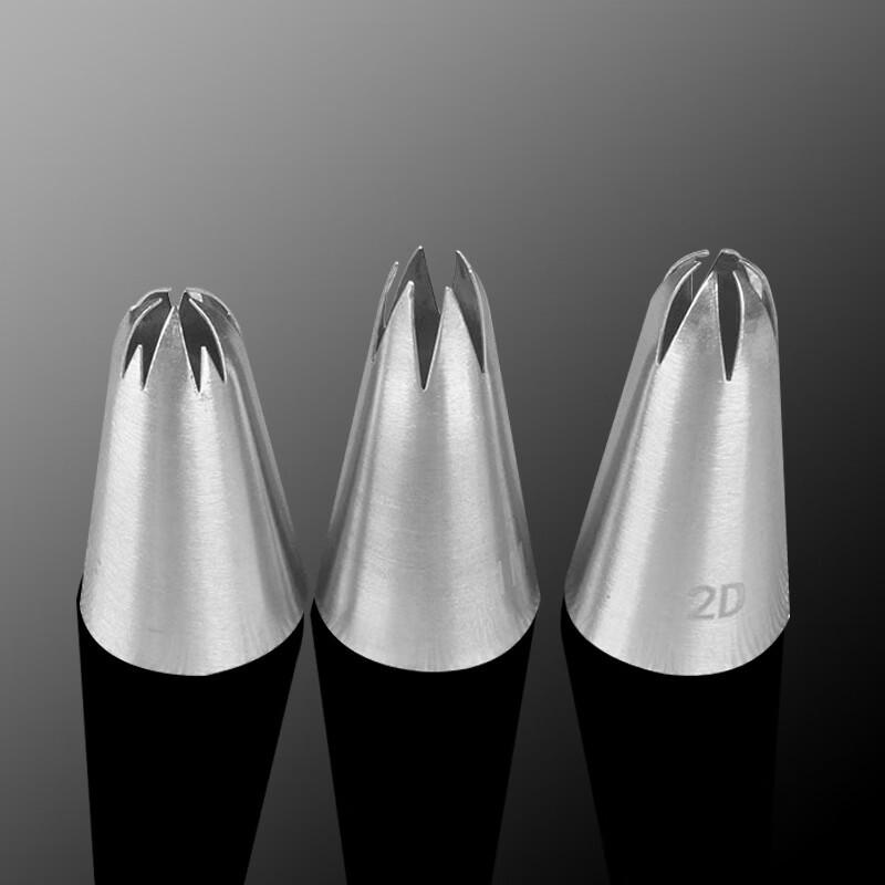 Ruhan Stainless Steel Medium Cake Decorating Nozzle Set