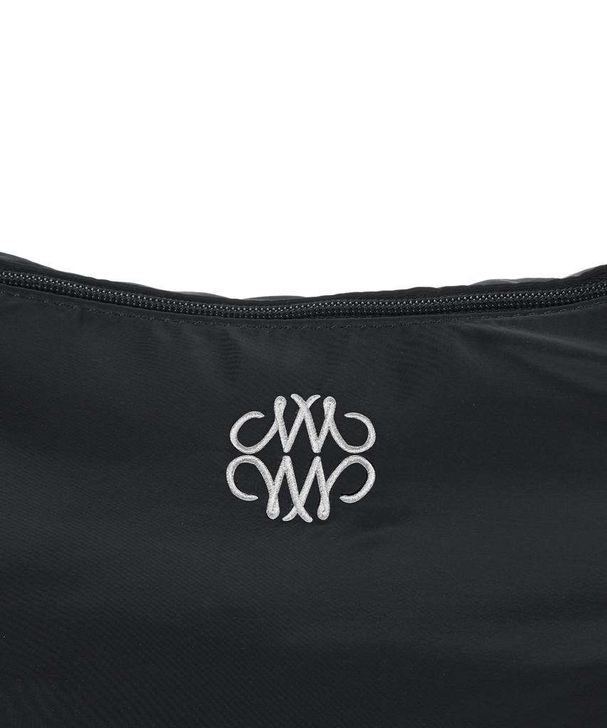 Nick&Nicole Nicole Nylon Shoulder Knot Bag_Black