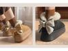 Women's Bow-Knot Cotton Heel Boots: Warm, Stylish & Versatile for Winter