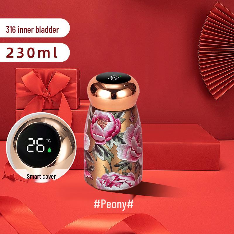 Ретро Умная Термокружка из Нержавеющей Стали 316 - Портативная, Стильная Мини-Кружка для Воды 230ml