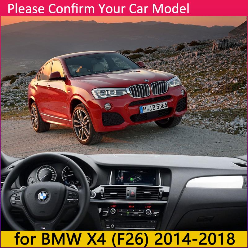 for BMW X4 F26 2014 2015 2016 2017 2018 Anti-Slip Anti-UV Mat Dashboard Cover Pad Sun Shade Dashmat Protect Carpet Accessories