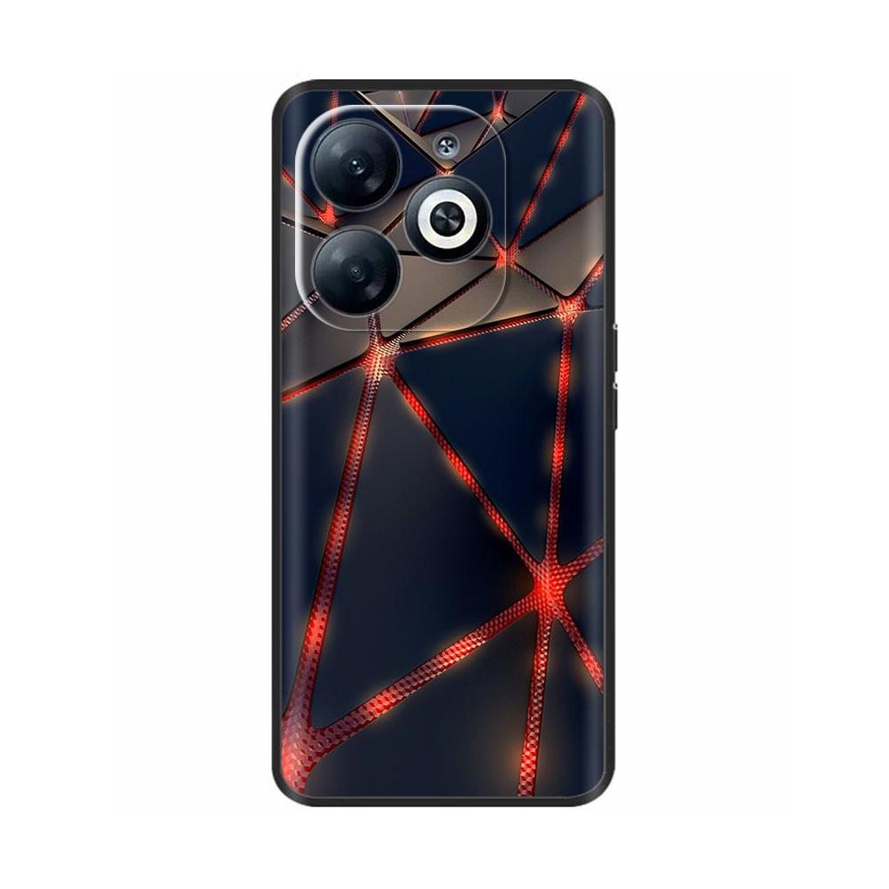 For Infinix Smart 8 Case Cover Funda Black Soft Silicone TPU Protective Phone Case For infinix Smart 8 Smart8 X6525 Bumper Coque