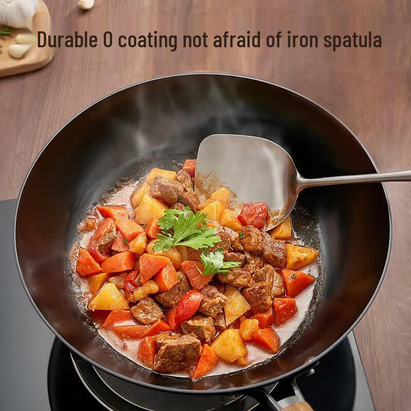 ASD 32cm Non-Stick Titanium Iron Stir-Fry Wok