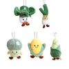 Charm Stuffed Vegetable Keychain Hanging Decors Soft Stuffed Pendant Toy For Backpacks Keys Toddler Student Gifting Toy