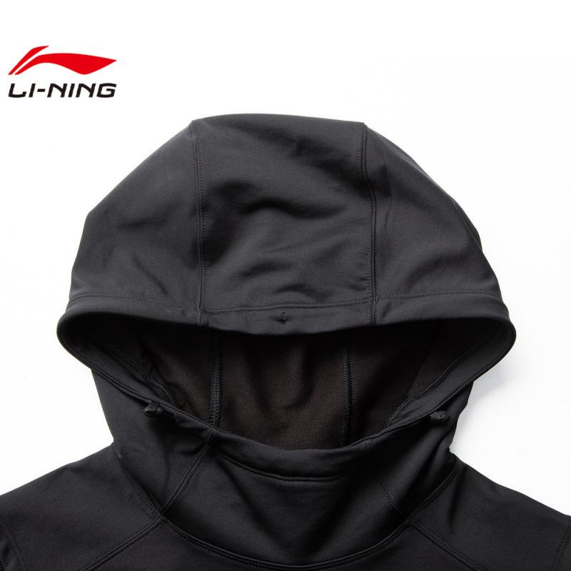 Li Ning Comfortable Simple Sports Casual Hooded Vest Men Vests Black AVSV019-1
