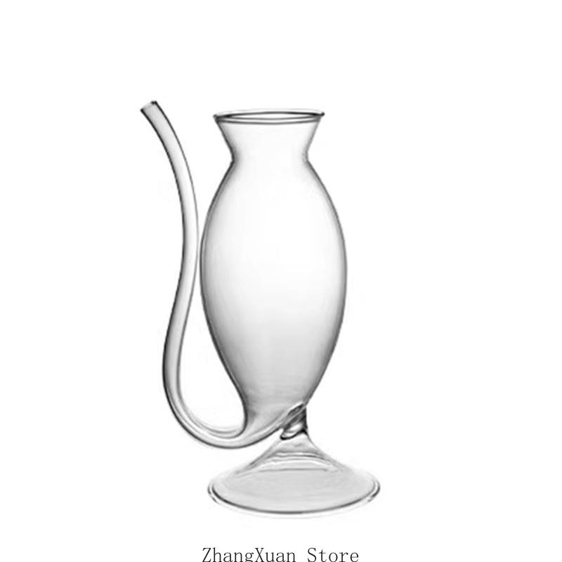 Efficient Cocktails Glass Creative Molecular Cocktails Champagnes Glass with Drink Tube for Parties and Special Event