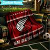 1PC Custom Name Blanket Portland Blazers Artwork Flannel Blankets Patterns Throw Blanket All-Season Soft Gift for Couch, Bed, Camping, Birthday Gifts