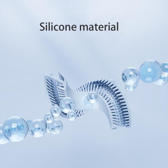 U-shaped Toothbrush Manual Easy To Use Cute Shape Soft Bristle Adorable Clean Silicone U-shaped Children Toothbrush for Child