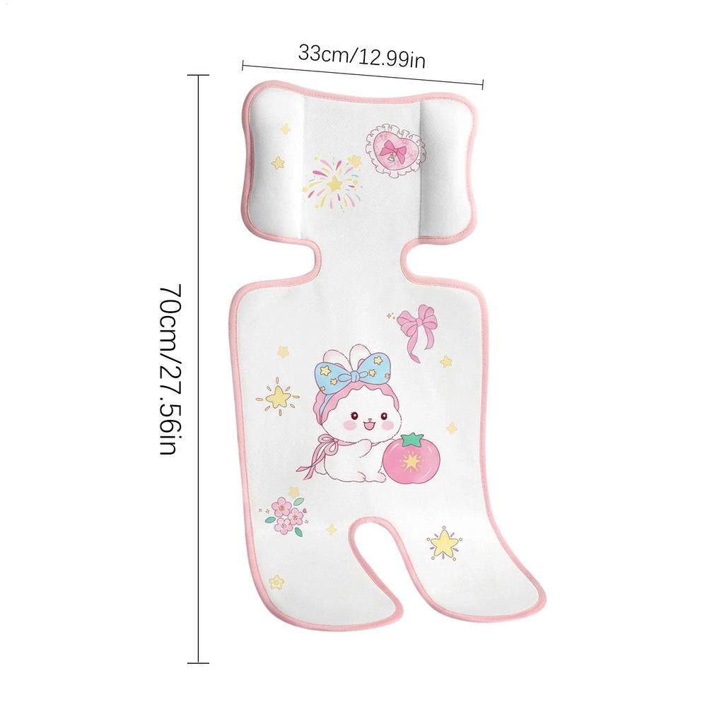 car seat cooling pad Stroller cooling pad Breathable Comfortable Mat Stroller Kids Insert Ice Silk Baby Stroller Seat Pad