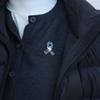 Melanoma Cancer Funeral Ribbon Badge Brooch Skin Cancer Funerals Memorial Pin  Women Men
