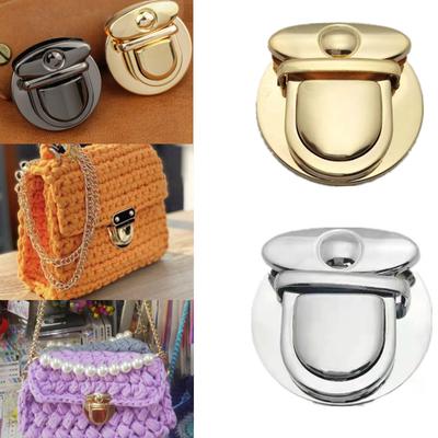 Handbag Clasps Closure Lock for Purse Totes Shoulder Bag Turn Twist Lock Metal Buckle Bag Accessories