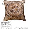 For Living Room Pillowslip Embroidery Pattern Car Interior Ornaments Silk Satin Sofa Couch Cushion Cover