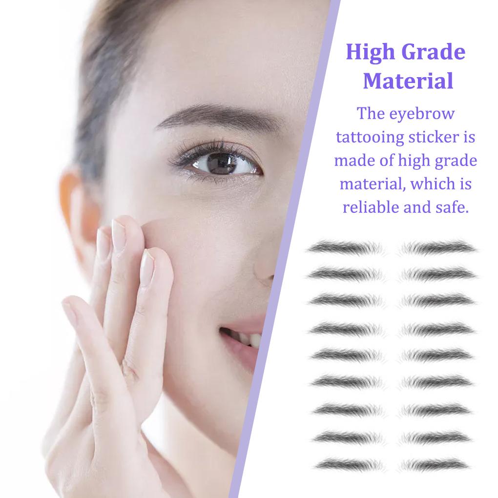 Eyebrow Stickers Making Up Tools Eyebrows Tattooing Tool Beautiful Young Girls Waterproof Tattoos Decals Cosmetic Accessory