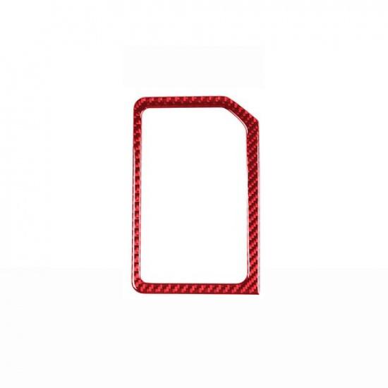 Red Carbon Fiber Gear Shift Panel Sticker For Toyota Land Cruiser Prado 2010-18