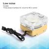Water Cooling Pump Acrylic Aluminum Computer Accessory Heat Sink Mute for PWM Speed ControlGolden