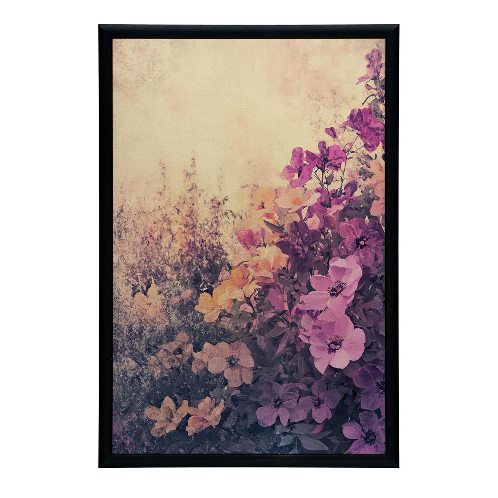Kwiatowy Spokój Kwiatowy Spokój, 30X40 Cm, Rama Drewniana Jasny Dąb, Papier Matowy 230 Gsm