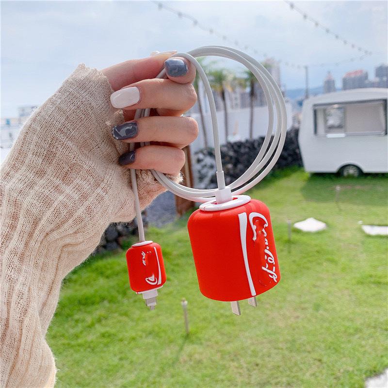 Cartoon Ladegerät Schutzhülle Lade Adapter Kabel Protector Halter Kompatibel Für Ios Quick