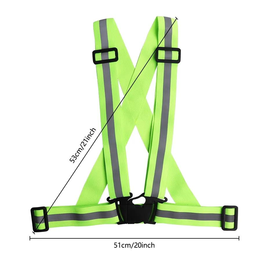 Outdoor Night Walking   Vests Highlight Adjustable Lightweight Reflective Vest Biking  Straps Waterproof Running Gea