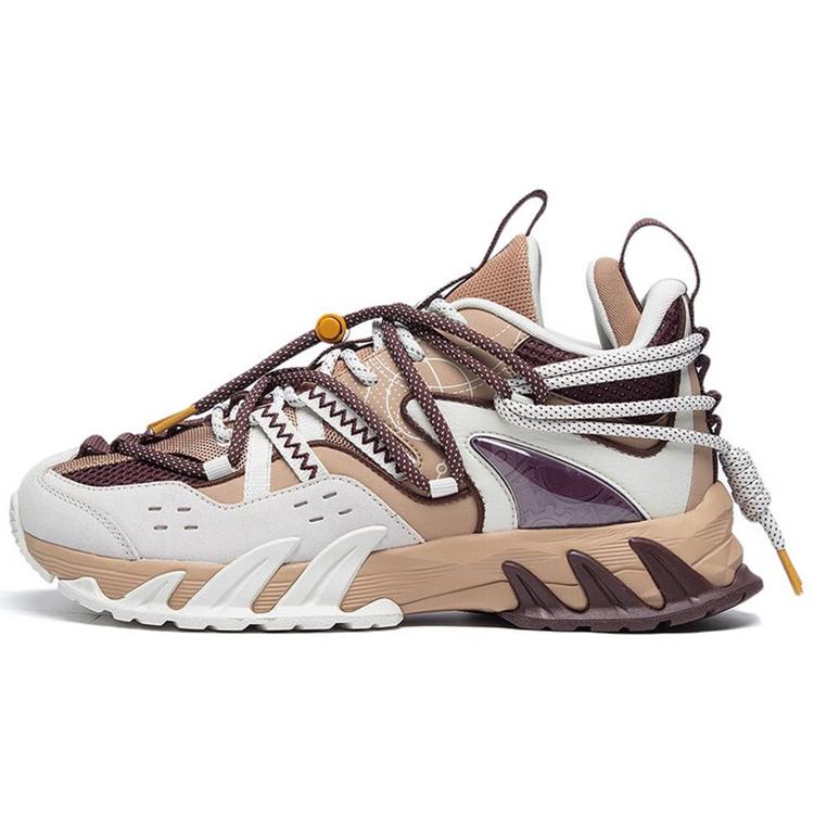 New LiNing Xiao Yao Xing Getaway Wear Resistant Slip Resistant Cushioning Low Top Sports Casual Shoes Men's Clever Umber ARDS017-2