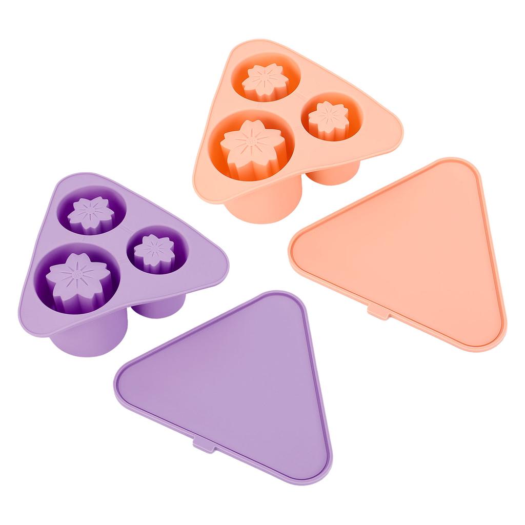 Ice Cube Tray Large Capacity Food Grade Silicone Hollow Cylinder Ice Cube Maker with Lid for 20 30 4