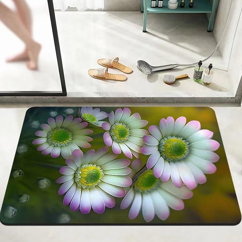 Bathroom Absorbent Soft Pad Quick-Drying Toilet Non-Slip Floor Mat Kitchen Toilet Dirt-Resistant Foot Pad Door Mat Manufacturer Wholesale