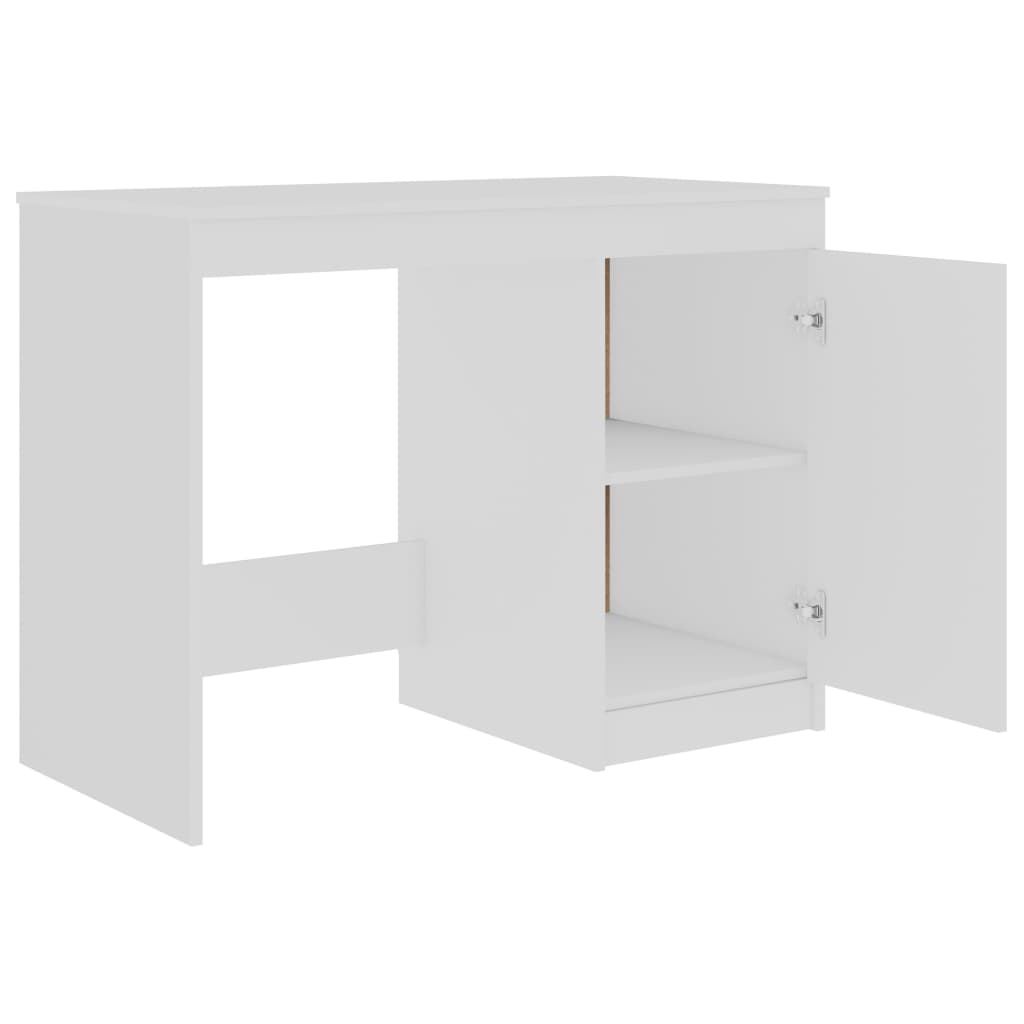 White Desk 140 x 50 x 76 cm Particleboard