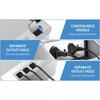 Waterproof Stainless Steel Marble Floor Socket Box Embedded Flat Thin Floor Socket with USB Port Concealed Socket