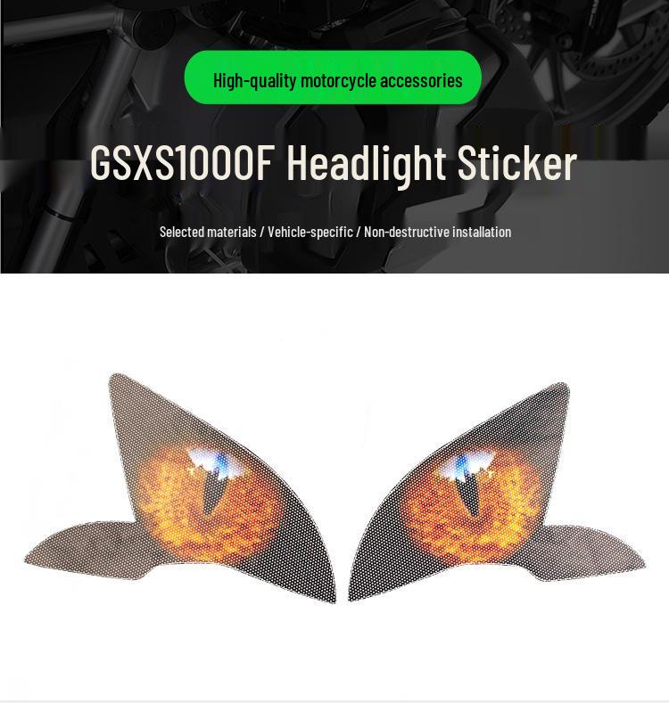 Suzuki GSX-S1000F 2015-2018 Headlight Decorative Stickers