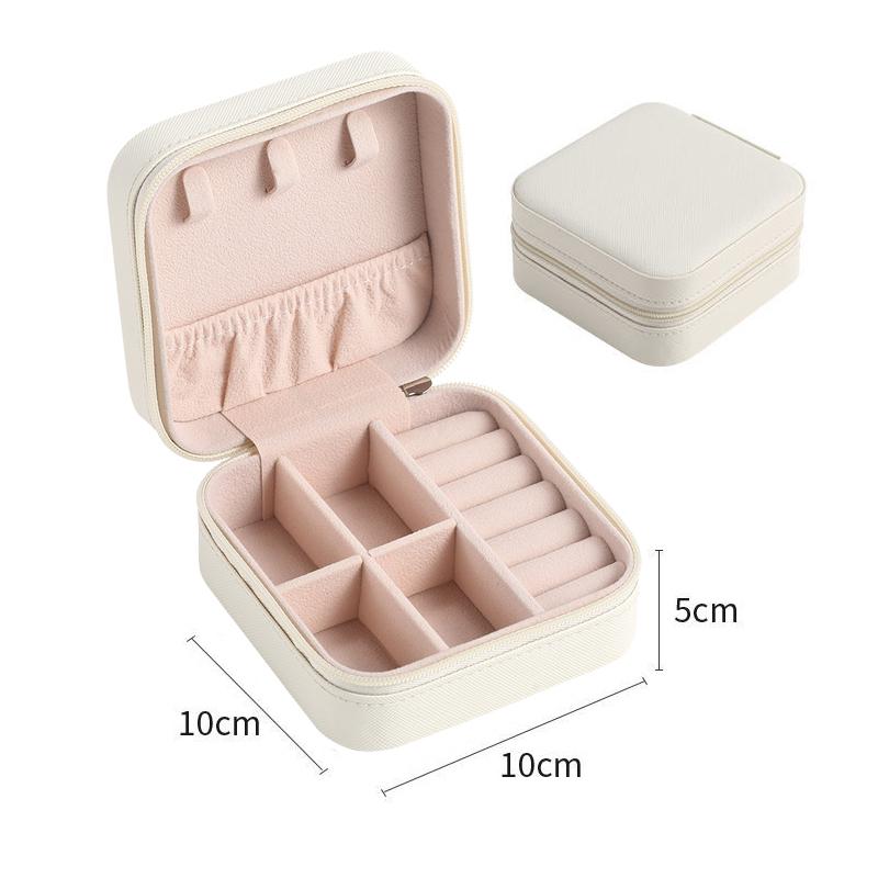 2024 Jewelry Organizer Display Travel Jewelry Case Boxes Portable Jewelry Box Leather Storage Joyeros Organizador De Joyas