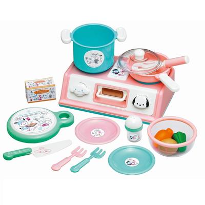 Toy Royal Sanrio Characters Kitchen Set Kitchen Set with Cinnamoroll Cinnamon Pochacco Hangyodon (Pretend Play/Pretend Play) (Cooking