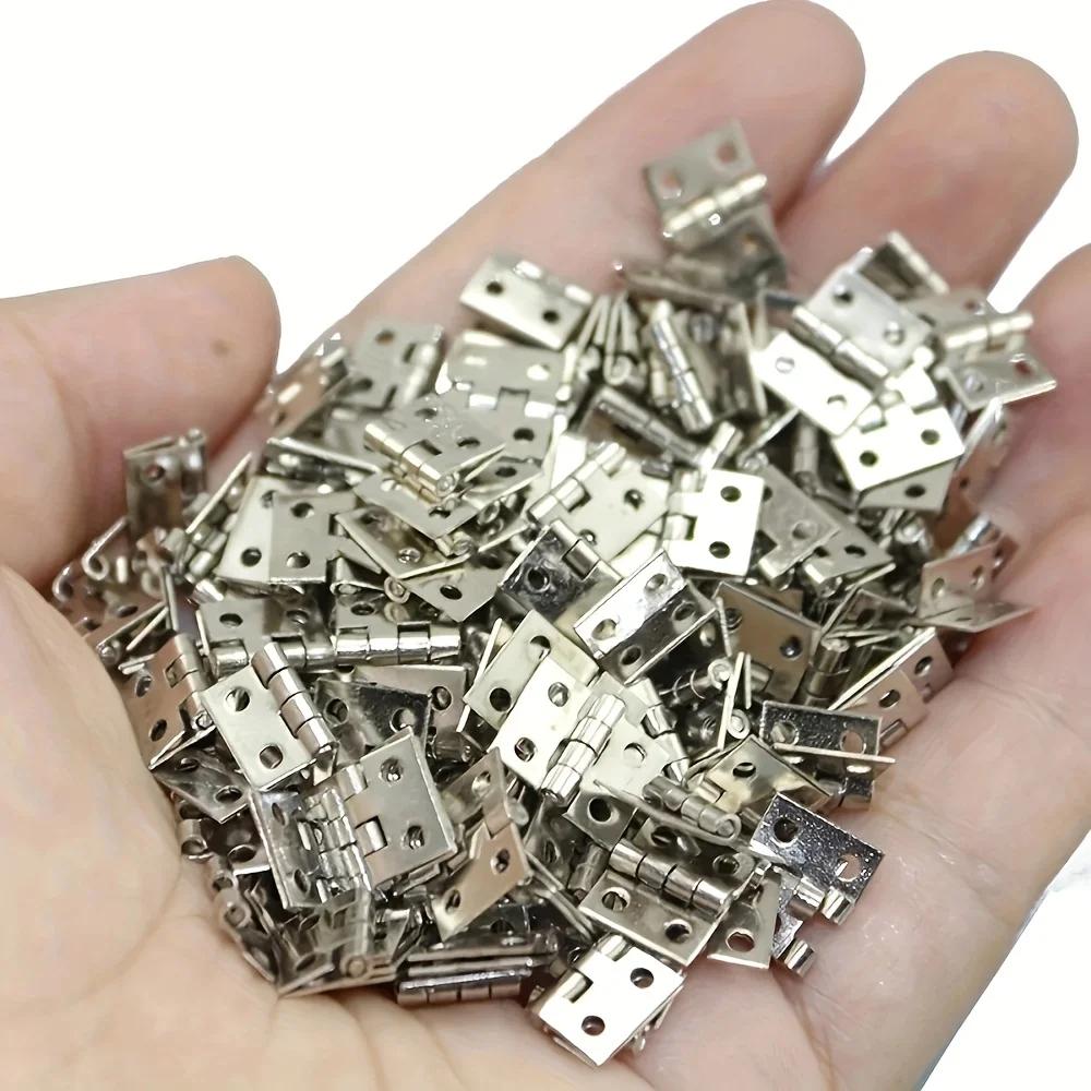50Pcs Brass Hinges Perfect For DIY Wooden Boxes and Cabinets