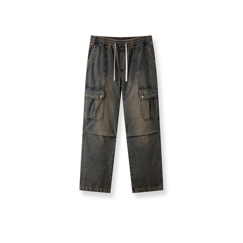 Semir Men's Retro Loose Wide-Leg Cargo Jeans
