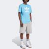Adidas Originals Adicolor Alphabet Logo Print Crew Neck T-Shirt Men Tops Blue IR7980