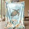 Ocean Life Adventure 38 Theme blanket Lightweight Warm Flannel Blanket Decorative Throw Blanket for Home Decoration