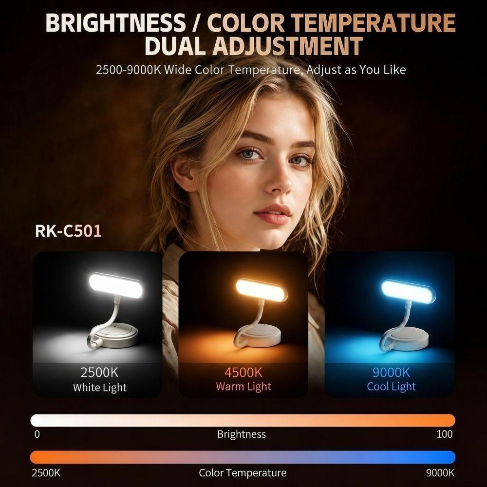 Multi-Angle Magnetic Phone Fill Light Adjustable Hose Flexible Selfie Ring Light Photography